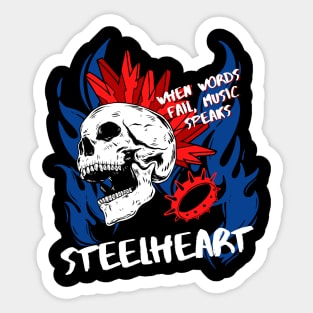 steelheart ll music speaks Sticker